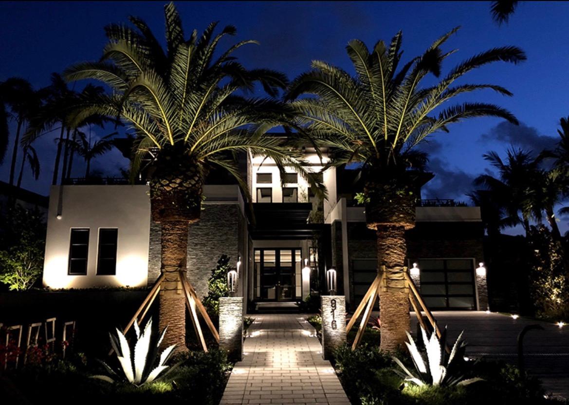 Paver walkway alongside landscape bed